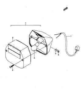 RMX50 Задний фонарь