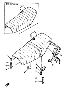 SR500 Сиденье