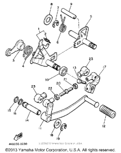 XJ650RJ Shift shaft pedal