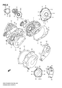 GSX-R1000 Crankcase cover ass`y  (v