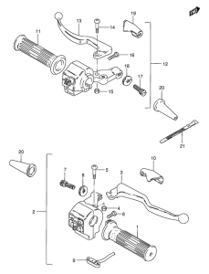 GS125 Рулевой переключатель