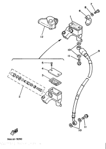 YZ250 Главный тормозной цилиндр