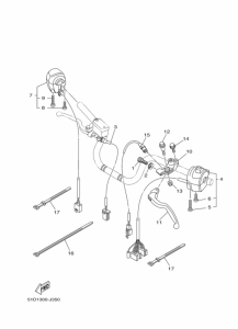 YBR125ED Interruptor  manillar&palanc