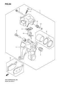 GSX1300BK (ABS) Задний суппорт