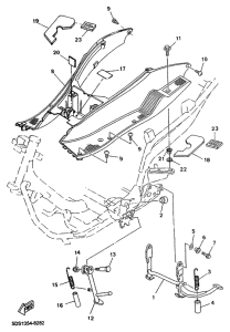 YP125R Stand. footrest