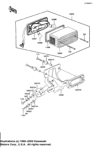 KZ1100 Taillight unit ass`y