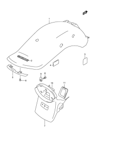 VZ800 Заднее крыло