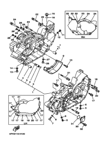 XV1700PC Картер двигателя