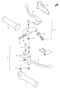 GSX600 Рулевой рычаг