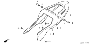 Задний обтекатель