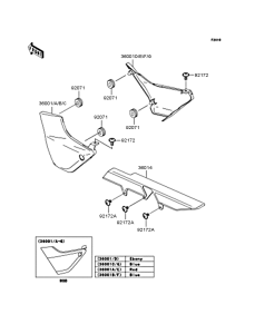 ZR400 Боковые обтекатели
