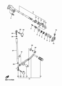YZF-R1S Вал переключения