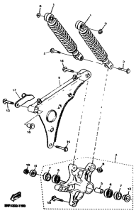 YP125D Rear arm. suspension