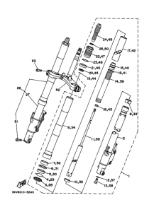 TZR250RS ﾌﾛﾝﾄﾌｵｰｸ 1