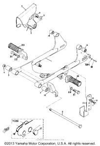 YG5S Rear arm & chain case