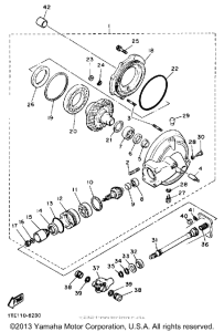 XV1100AC Ведущий вал