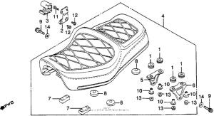 CB900 Сиденье