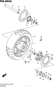 DL1000 (ABS) Переднее колесо