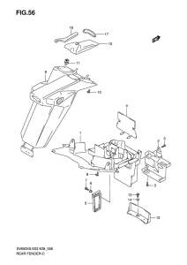 SV650 Заднее крыло