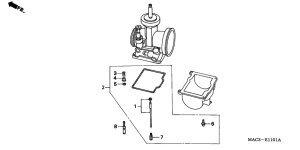 CR500R Carb. optional parts kit