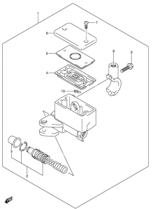 SV650 Передний тормозной цилиндр