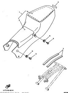 TZ125 Сиденье
