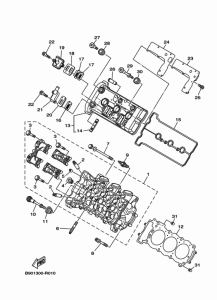 FZ09 Головка цилиндров