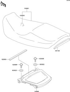 ZX1100 Сиденье