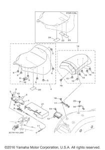 XV1900CU Сиденье