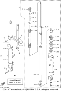FZS1000NC Передняя вилка