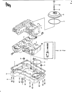 KZ1000 Крышка сапуна / маслосборник