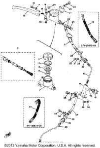 TX500A Master cylinder brake hose