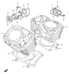 VX800 Цилиндр
