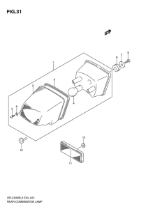 DR-Z400 Задний комбинированный сигнал