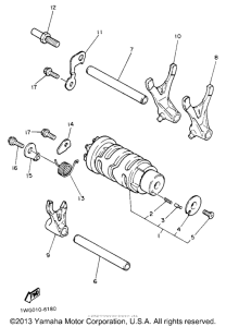 FZR600RBC Копирный вал