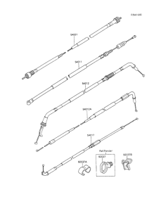 ZX600 Тросы управления