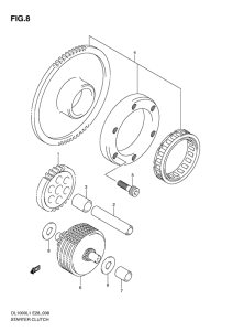 DL1000 Муфта стартера
