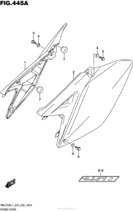RM-Z250 Обтекатель рамы