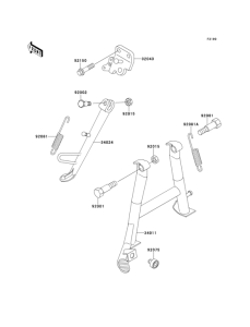 EX250 Подножка