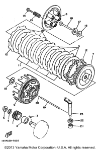 YZ80H1 Сцепление