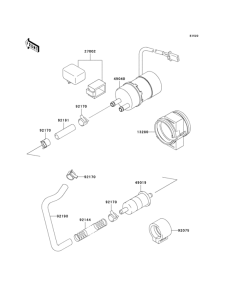 ZX600 Топливный насос