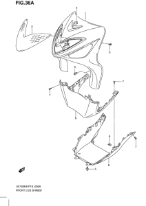 UX150 Front leg shield