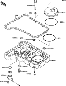 Z750 Поддон картера