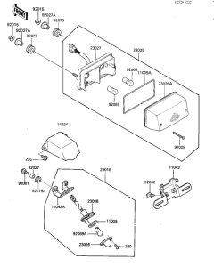 ZG1000 Taillight unit ass`y