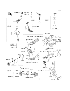 ZX600 Замок зажикания