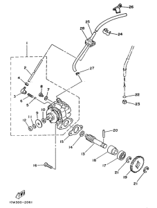 RD125LC Масляный насос