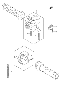 DL650 Рулевой переключатель