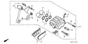 GL1500C Задний суппорт
