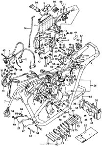 CL200 Frame + tools + wire harness
