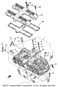 XS1100H Головка цилиндров